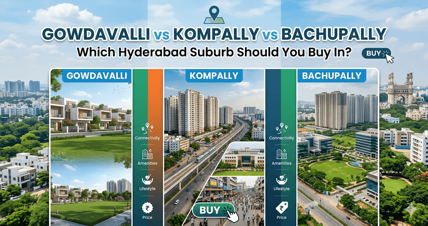Gowdavalli vs Kompally vs Bachupally: Which Hyderabad Suburb Should You Buy In? 
